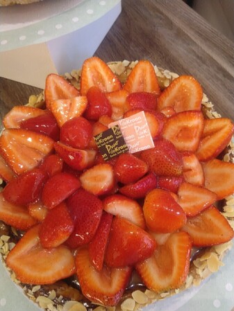 Aardbeienflan